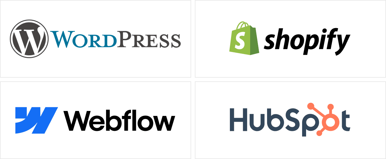 logos of supported platforms