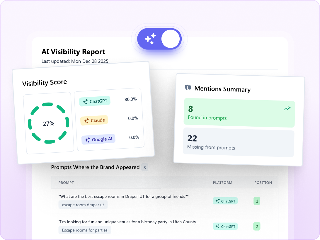 Show up in AI search